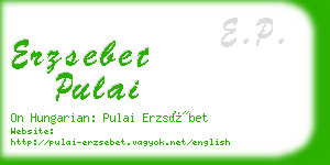 erzsebet pulai business card